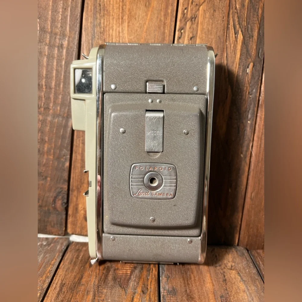 POLOROID Vintage 1950’s MODEL 80 LAND CAMERA W/ lined Genuine Leather Case/Bag